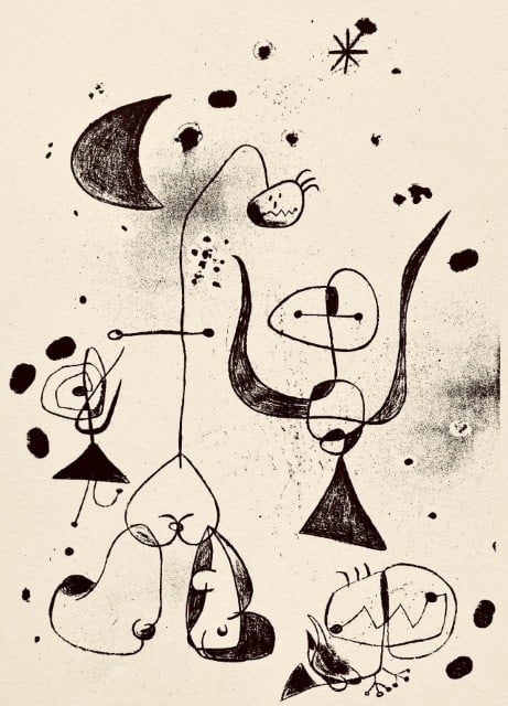 Joan Miró, Composition, The Prints of Joan Miro, Limited Edition Etching (1 of 5)