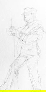 Henri de Toulouse-Lautrec, Composition, Toulouse-Lautrec, Album De Marine, Limited Edition: Lithograph and stencil on Papeteries de Rives paper. Paper size: 8.86 x 5.71 inches. Excellent condition. Inscription: Unsigned and unnumbered, as issued. Notes: From the album, Toulouse-Lautrec Album