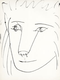 Pablo Picasso, Tête de lion (Cramer No. 84), 40 dessins de Picasso en marge du Buffon, Limited