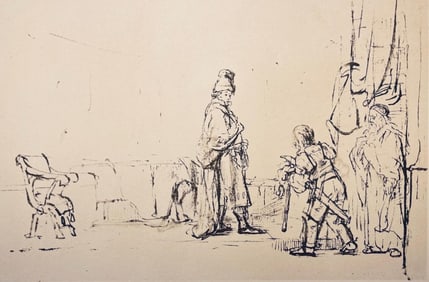 Rembrandt van Rijn, David Visited by the Prophet Nathan, Limited Edition Collotype