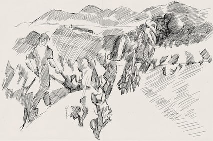 Jacques Villon, Composition (Ginestet/Pouillon 42-64), Hésiode, Les Travaux et les Jours,