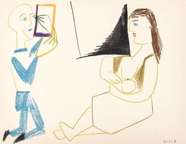 Pablo Picasso, Composition, Picasso and the Human Comedy, Verve: Revue Artistique et Litté
