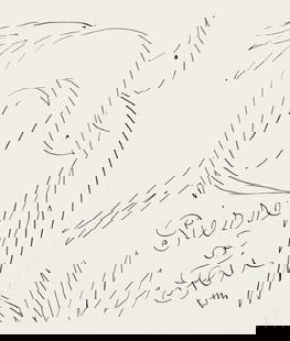 Henri Matisse, Composition (Duthuit No. 17), Pierre à feu, Les Miroirs profonds, Limited: Lithograph on vélin supérieur paper. Unsigned and unnumbered. Paper Size: 9.625 x 8.25 inches. Excellent condition. Notes: From the volume, Pierre à feu, Les Miroirs profonds. Published