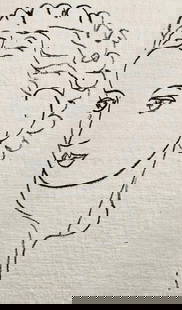 Henri Matisse, Lithographie II (Duthuit 20), Repli, Gravures de Henri Matisse, Limited Edition: Lithograph on vélin a la forme des papeteries d'Arches paper. Unsigned and unnumbered. Paper Size: 10 x 6.375 inches. Excellent condition. Notes: From the volume, Repli, Gravures de Henri Matisse