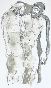 Hans Erni, Composition, Réflexions Simples Sur Le Corps, Limited Edition Lithograph