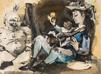 Pablo Picasso, Composition, Picasso and the Human Comedy, Verve: Revue Artistique et Litté