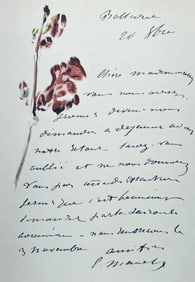 Édouard Manet, Composition, Édouard Manet, Letters with Aquarelles, Limited Edition