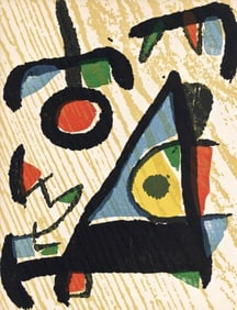 Joan Miró, Composition (Dupin 1291), Miró Graveur, Limited Edition Woodcut