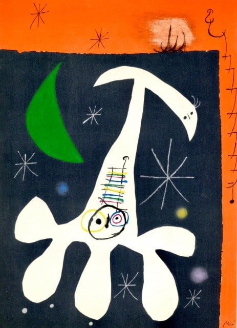 Joan Miró, Composition, Miró, Oiseau Solaire, Oiseau Lunaire, Étincelles, Limited (1 of 8)