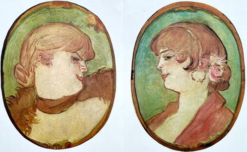 Henri de Toulouse-Lautrec, Composition, Derrière le miroir, Limited Edition Lithograph: Lithograph on v&#233;lin paper. Paper size: 15 x 22 inches. Excellent condition, with centerfold, as issued. Inscription: Unsigned and unnumbered, as issued. Notes: From Derri&#232;re le miroir, N&#17