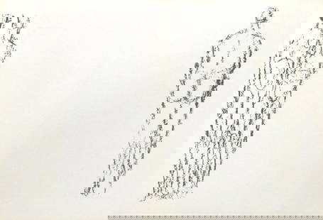 Raoul Ubac, Composition, Derrière le miroir, Limited Edition Lithograph: Lithograph on v&#233;lin paper. Paper size: 15 x 22 inches. Excellent condition, with centerfold, as issued. Inscription: Unsigned and unnumbered, as issued. Notes: From Derri&#232;re le miroir, N&#17