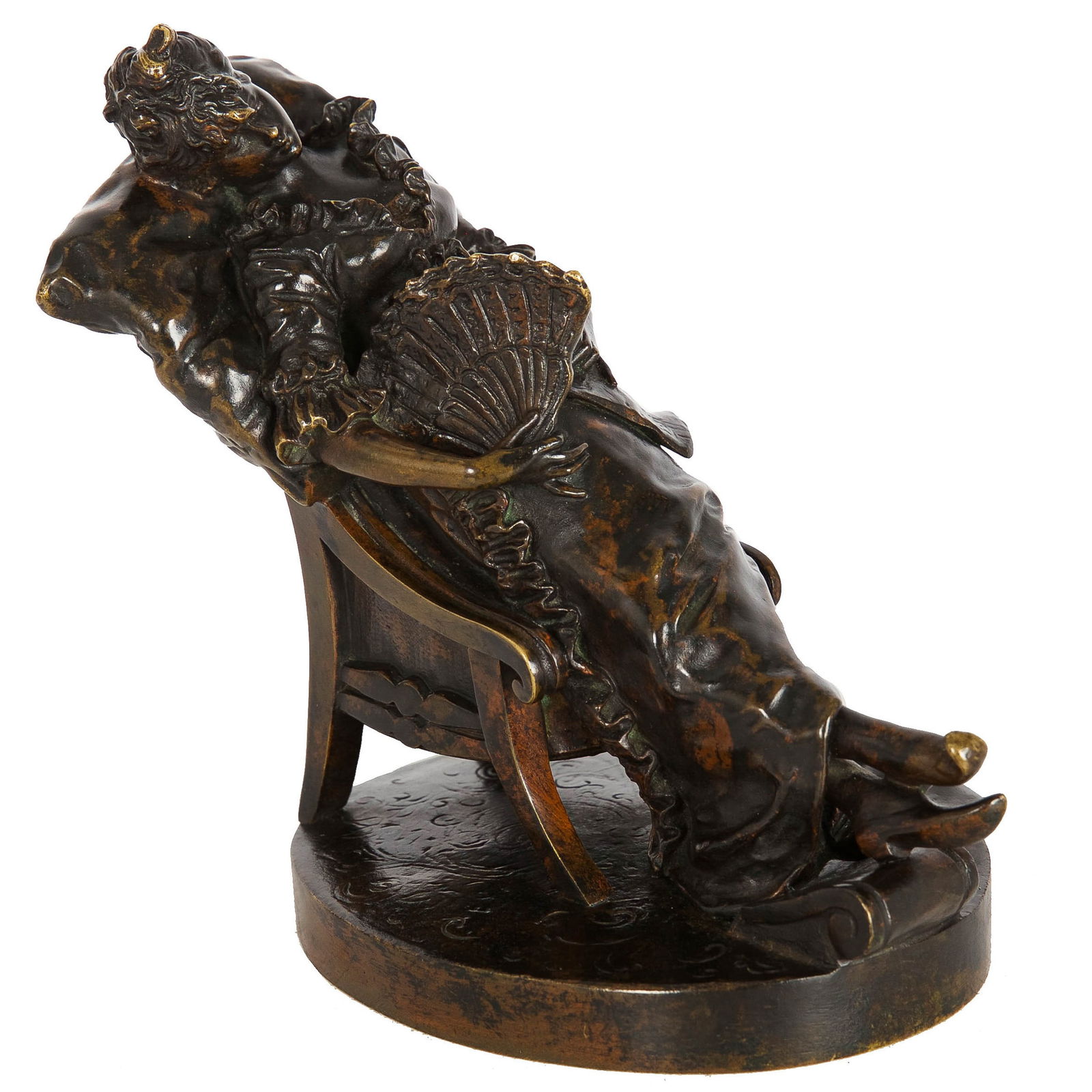 French Bronze Sculpture of a Woman signed Dalou (1 of 15)