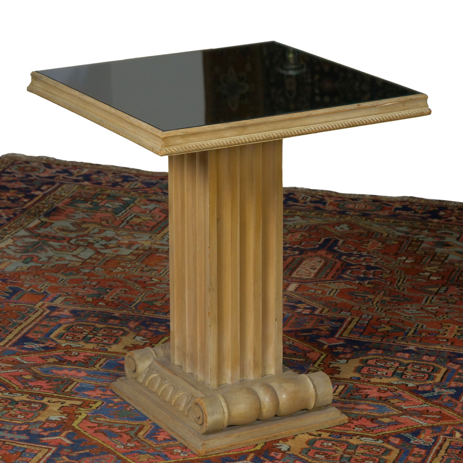 French Moderne Cerused Mirrored End Table (1 of 20)