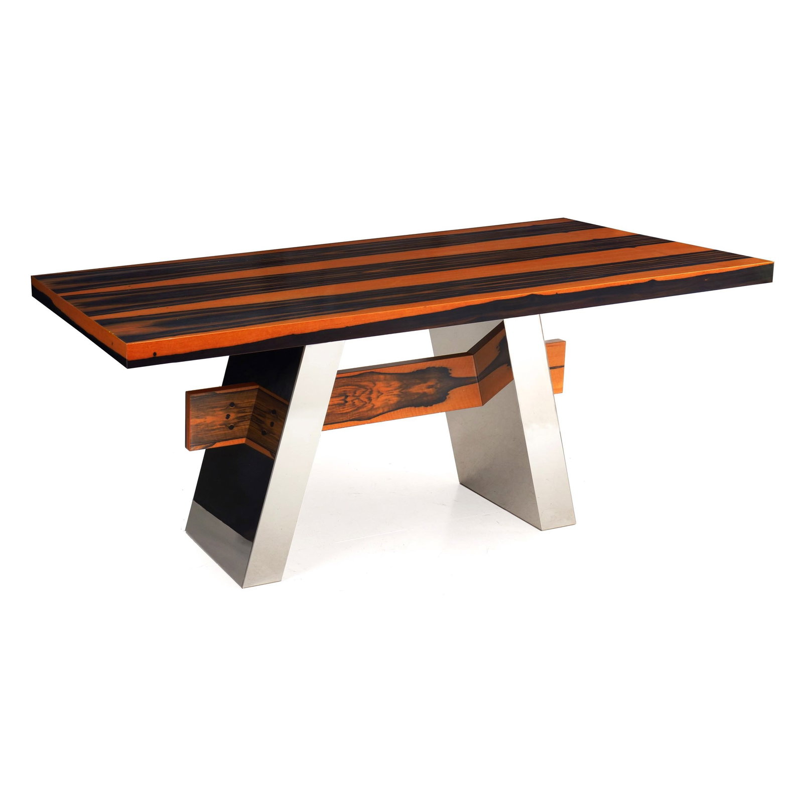 Costantini Pietro "Vero" Ebony and Chrome Dining Table (1 of 12)