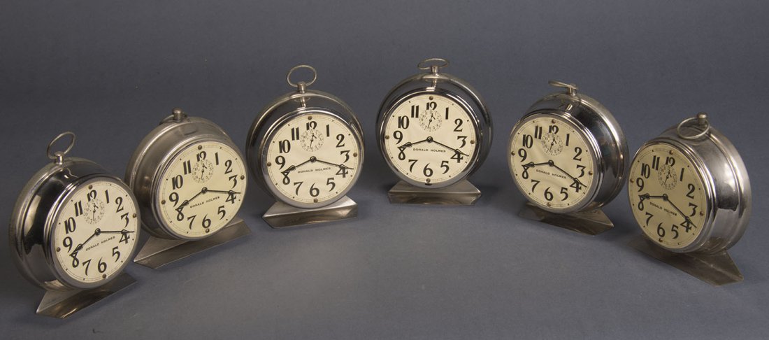 Nest of 6 Alarm Clocks Production - Donald Holmes (1 of 1)