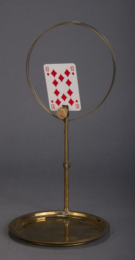 Card In Balloon – Brass Tray & Stand – Loyd (1 of 1)