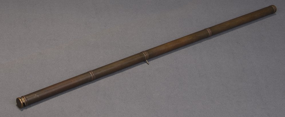 Penetration of Wand through Rope – John Mullholland: This mechanical metal wand allows for the instant penetration of a length of solid rope to pass thru the wand. The wand originally belonged to John Mullholland (1898-1970) editor of The Sphinx, who pa