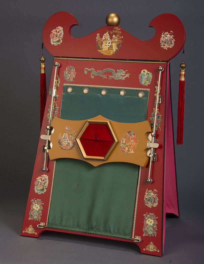 Matter thru Matter – Pasadena, Okito-Williams: Ca. 2000 Described from the original instructions: "No other item comprising the series of ten will be either as expensive or as rare as this piece of apparatus." It is "...built of the finest of mate