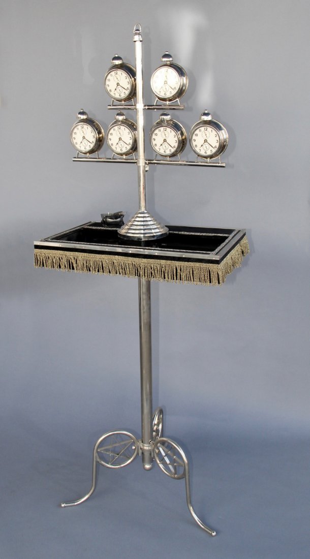 VANISHING TOWER OF 6 ALARM CLOCKS – RUEDIGER DEUTSCH (1 of 1)