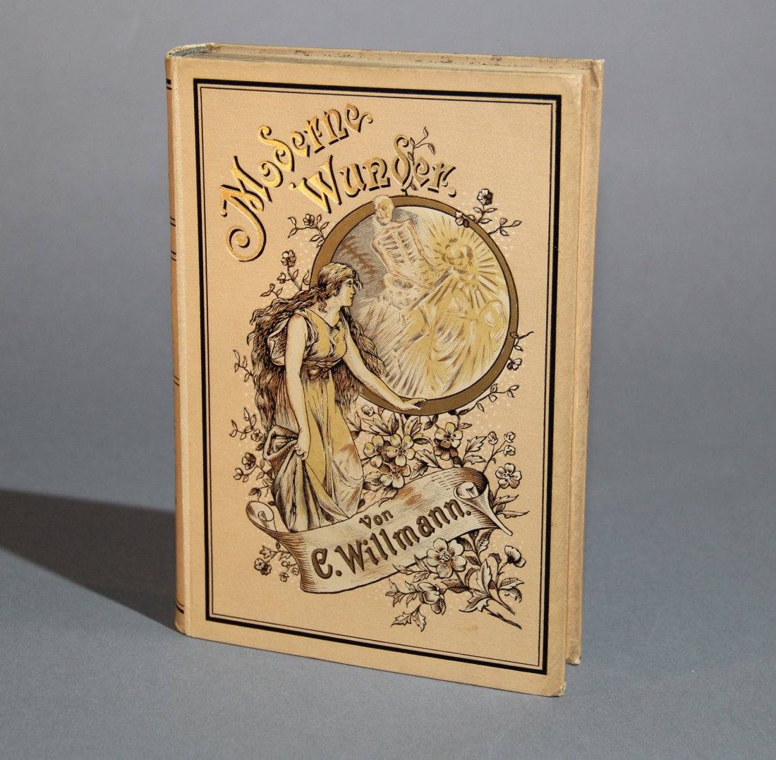 “MODERNE WUNDER” – CARL WILLMANN: Leipzig. 1897. Otto Spamer. Subtitled (translated): “A natural explanation of the older as well as recent secrets of spiritualists and anti- spiritists, ghost sitters, clairvoyants, thought readers