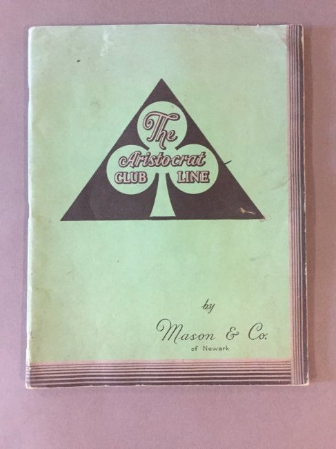 Mason & Co., The Aristocrat Club Line: Gaming catalog ca. 1930 Condition: Overall good for age.