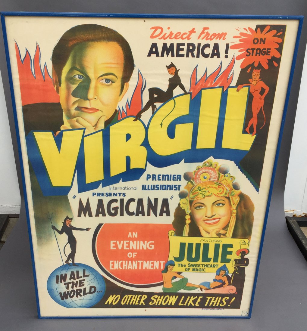 Virgil: Original 30” x 40” POSTER. CONDITION: Not examined out of frame. Appears to be B-