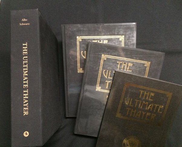 The Ultimate Thayer - Albo & Schwartz: The Ultimate Thayer. By Dr. Robert Albo and Phil Schwartz. 2010. 2 volumes with slipcase. With folder containing 10 DVD’s of performances of the props in the second volume plus historical footage. L