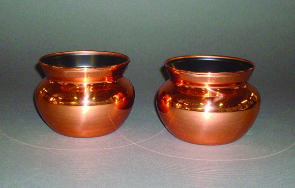 (Apparatus) Brahman Rice Bowls: (Apparatus) Brahman Rice Bowls. Petrie-Lewis Mfg, ca. 1960. Spun brass bowls that change from rice to water. As new. Condition mint