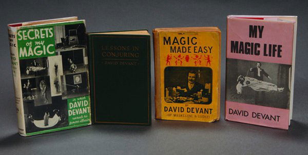 (Devant, David) Four Volumes: Secrets of My Magic,: (Devant, David) Four Volumes: Secrets of My Magic, London 1936 first edition in dust jacket; My Magic Life, undated Supreme Magic Company second edition with added Publisher's Note and new Foreword by