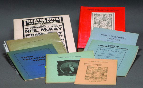 (Findlay, James B.) Eight Vol: Collectors Annuals: (Findlay, James B.) Eight Volumes: Collectors Annuals, #1-5, 7-9. (1949-1975). A nice set, needing only #6 to complete the volumes issued by Findlay.