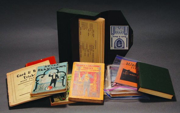 (Goldston, Will) Nine Volumes: Goldston's Card: (Goldston, Will) Nine Volumes: Goldston's Card System of Exclusive Magical Secrets with an unusual storage box; Stage Illusions; Great Tricks Revealed; Tricks of the Masters; Magic For the Forces; and