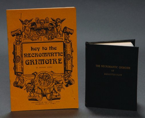 (Lynn, Bob) Two Volumes: The Necromantic Grimoire: (Lynn, Bob) Two Volumes: The Necromantic Grimoire of Augustus Rupp, 1974, #83 of 500 numbered copies with Key to the Necromantic Grimoire by Anthony Raven (instruction booklet for the book test). (Ant
