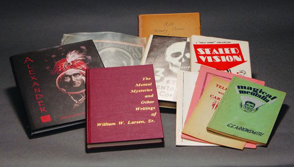 (Mentalism) Ten Volumes: The Mental Mysteries and: (Mentalism) Ten Volumes: The Mental Mysteries and Other Writings of William Larsen, Sr; Alexander The Man Who Knows by Charvet & Pomeroy, #623 of 1000 numbered copies; Alexander's Book of Mystery, 192