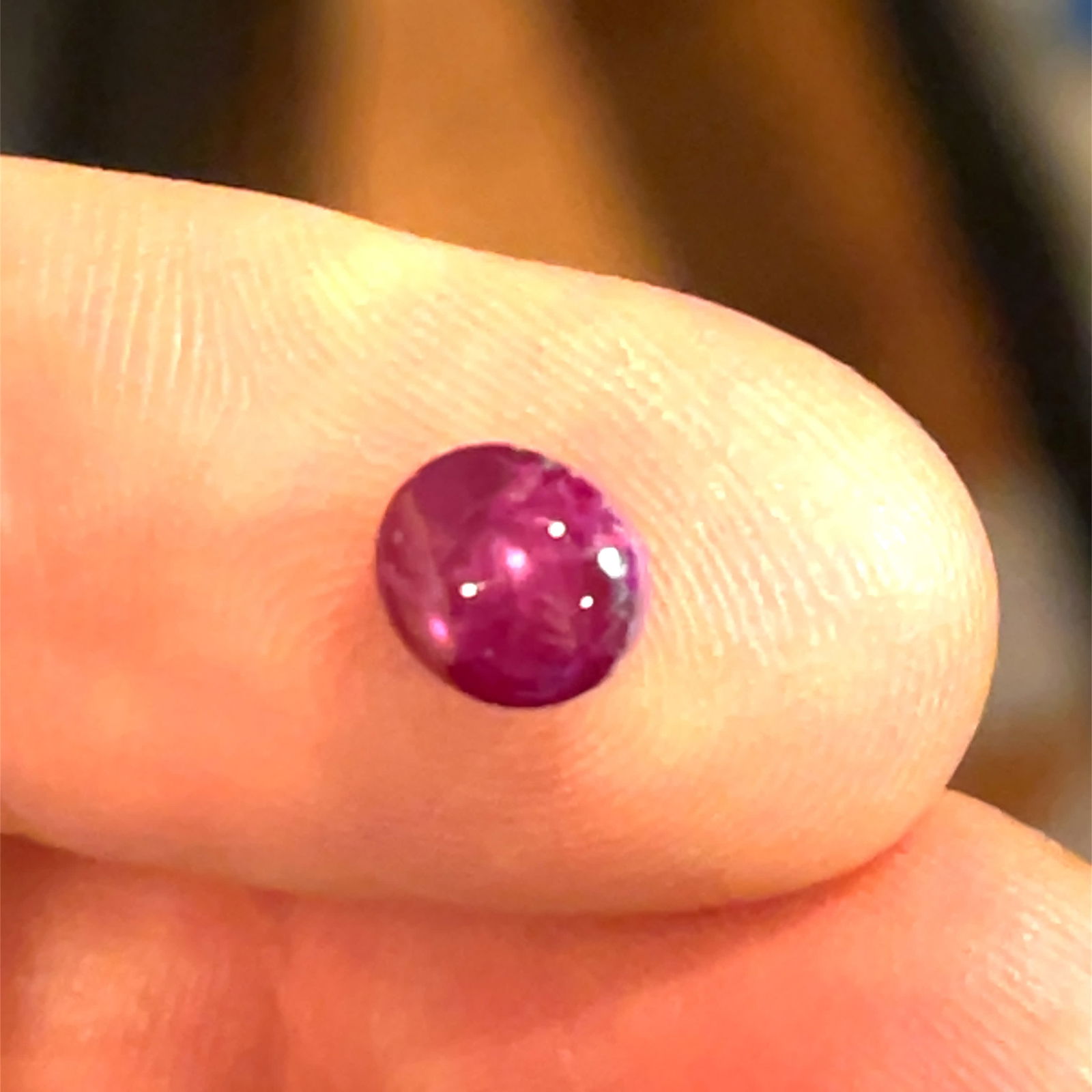 Star Ruby Cabochon Loose Gemstone  - 7.2x7.5 - 3ct (1 of 3)