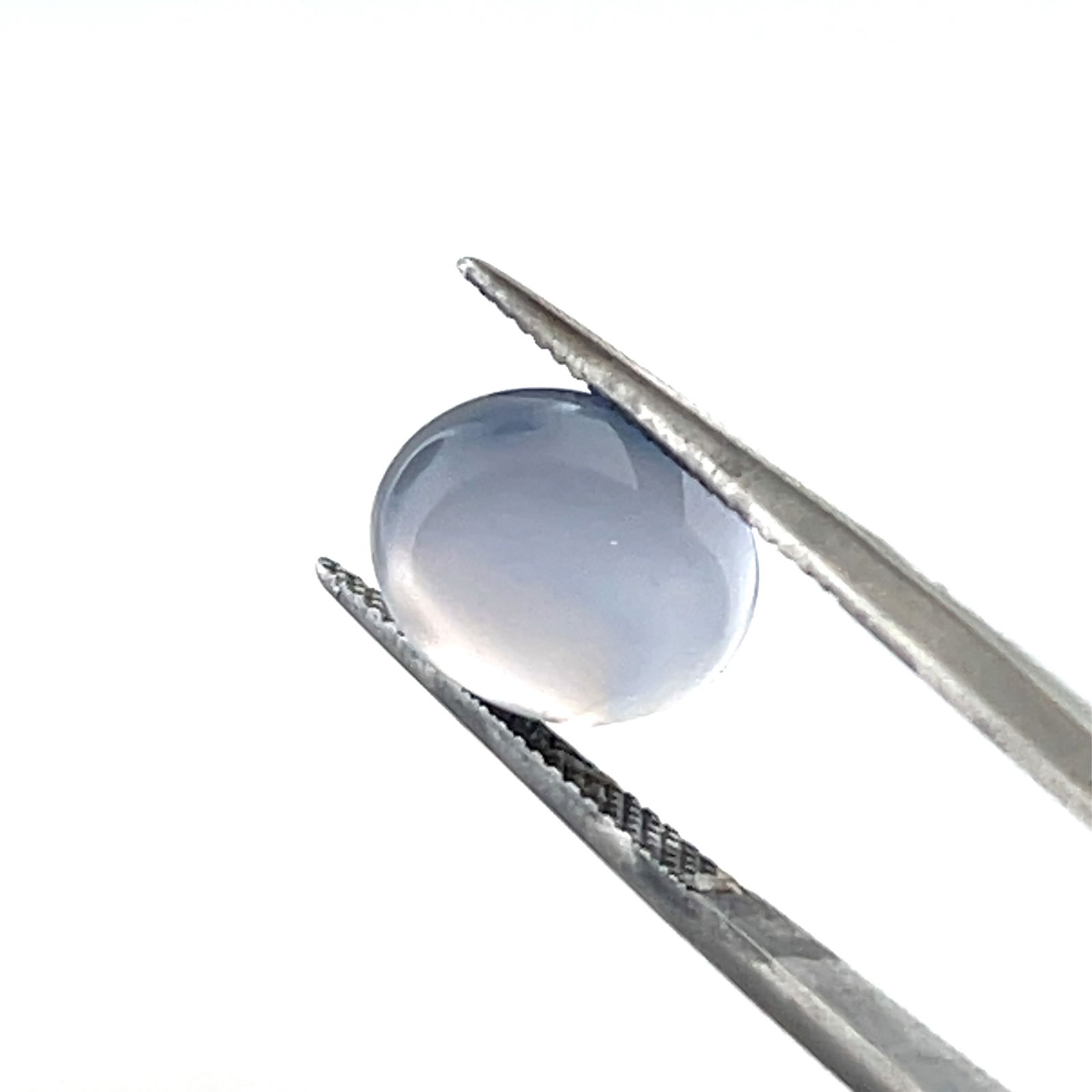 Oval Blue Chalcedony Cabochon Loose Gemstone  - 11.3x9.9 - 4.45ct (1 of 3)