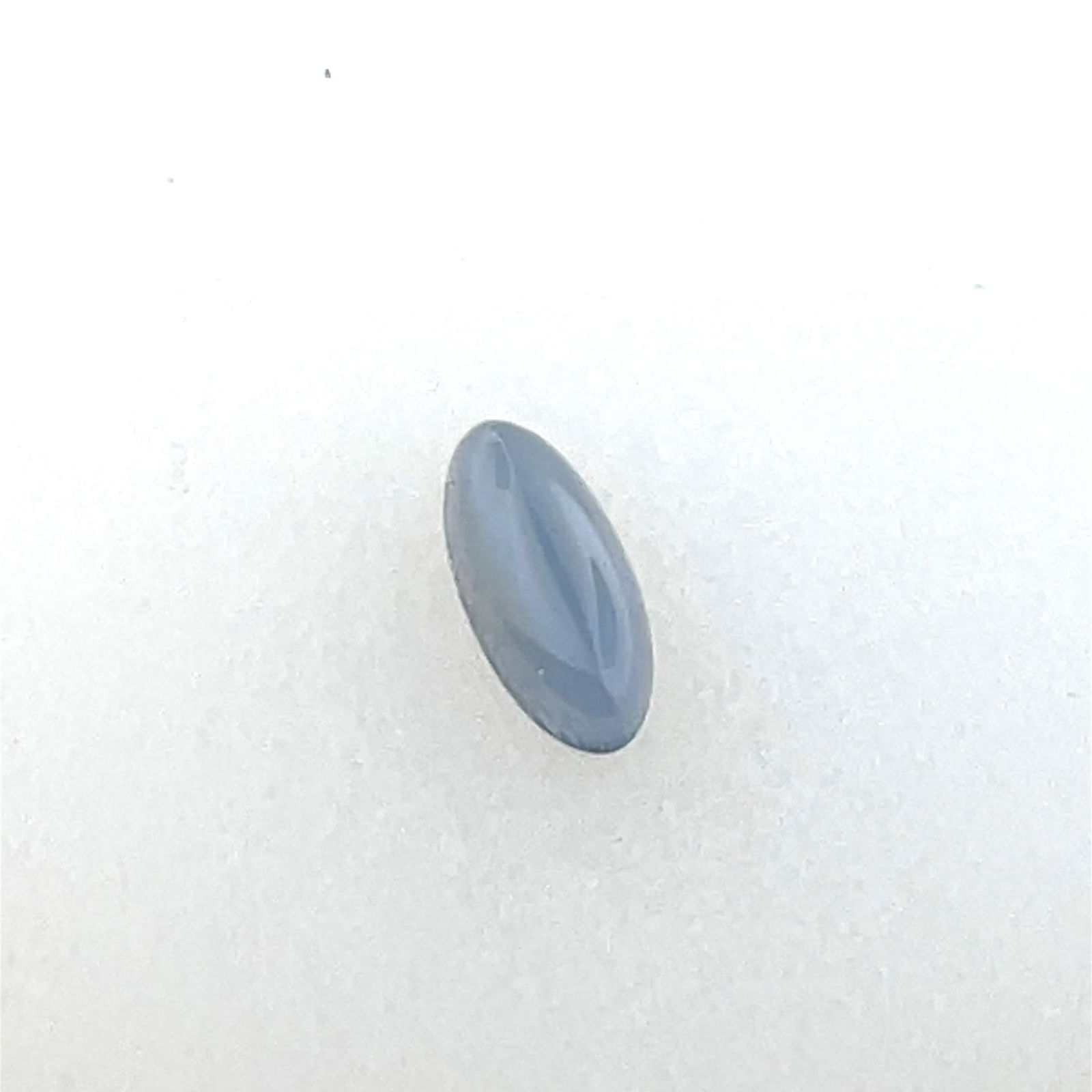 Oval Blue Chalcedony Cabochon Loose Gemstone  - 4x9 - 0.5ct (1 of 3)