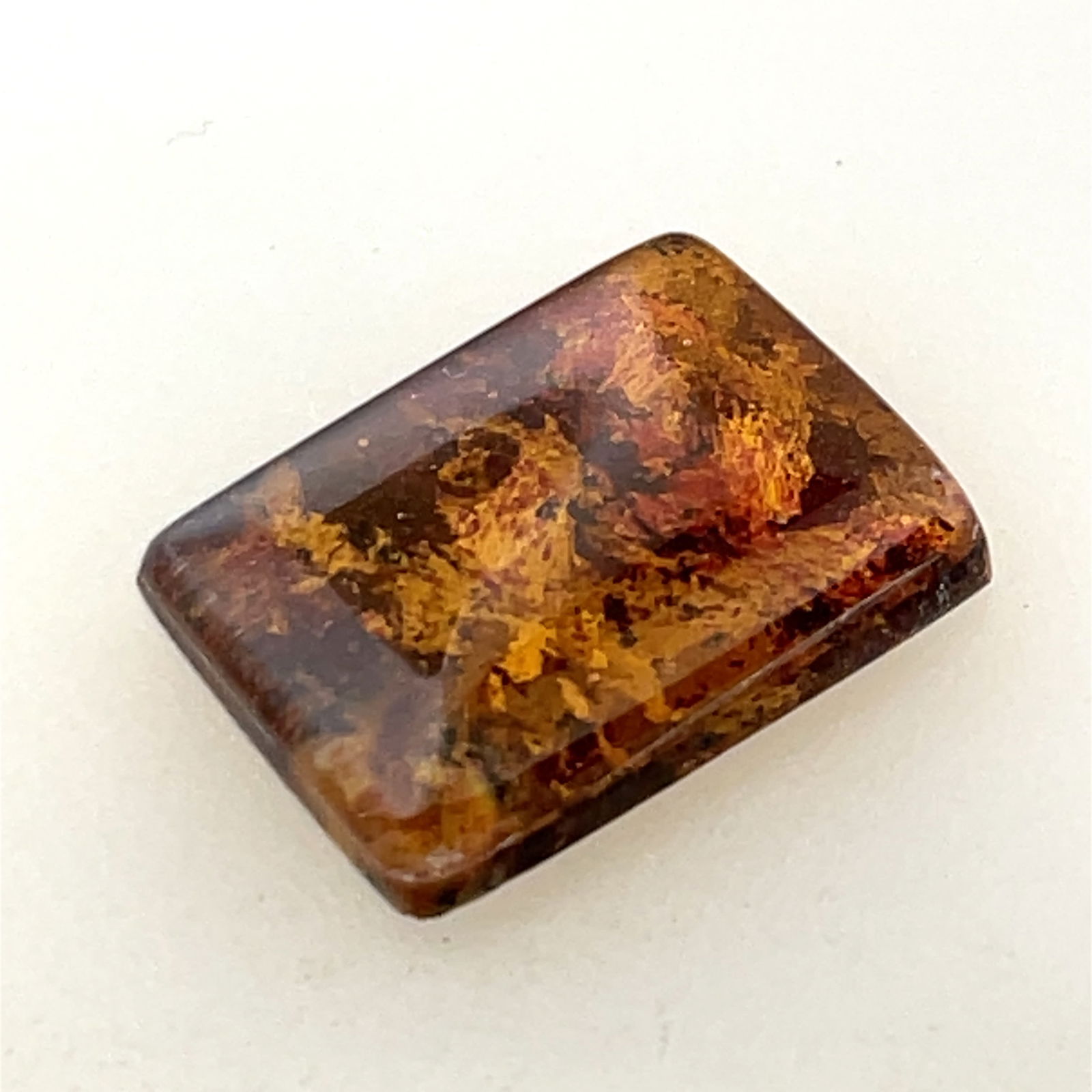 Actinolite Quartz Tablet Wyoming Fire Jade Loose Gemstone  - 17.5x12.7 - 9.57ct (1 of 4)