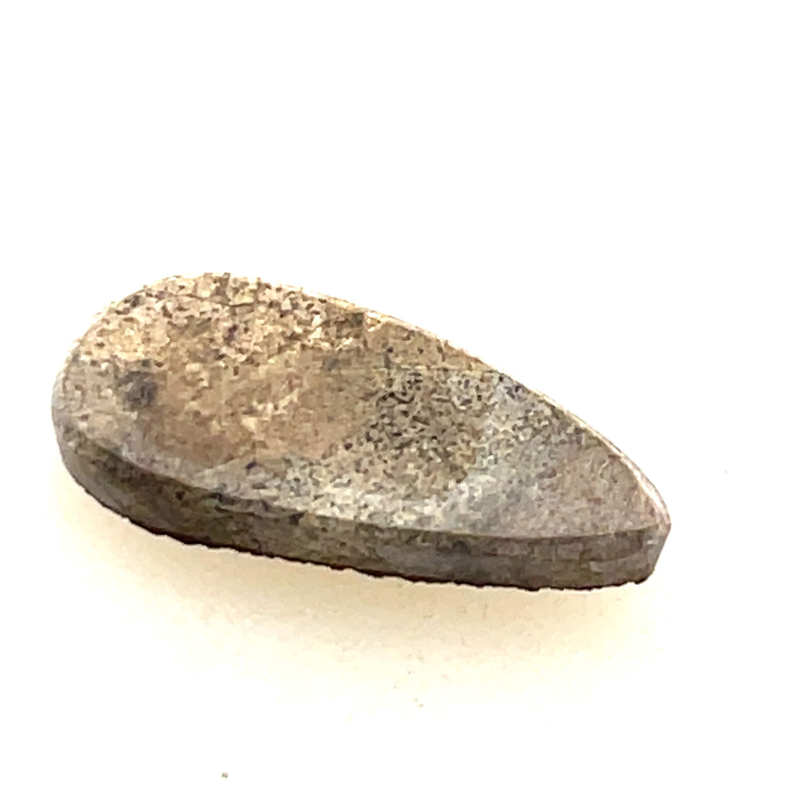 Black Druzy Quartz Teardrop Tablet Loose Gemstone  - 23.3x10.3 - 10.9ct (1 of 3)