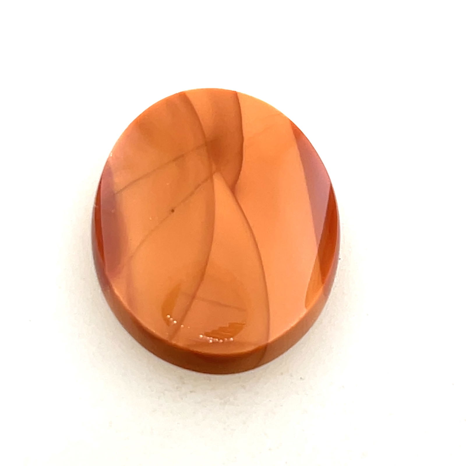 Oval Picture Agate Tablet Loose Gemstone  - 27.3x21.2 - 20.5ct (1 of 3)