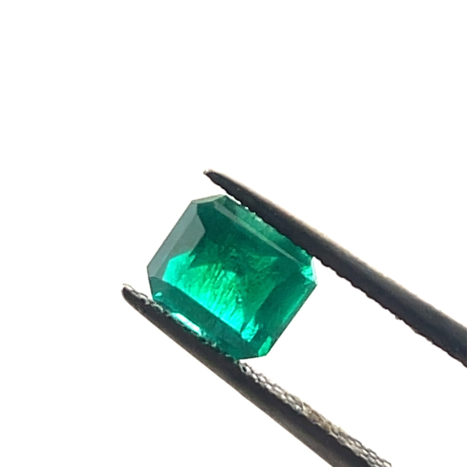 Synthetic Emerald Loose Gemstone - 5.5x7.1 - 1.39ct: These gems are from the estate of a professional jeweler. They were his pesonal collection, many faceted by himself. This is the first of several auctions of his jewelry making materials. Gems were ca