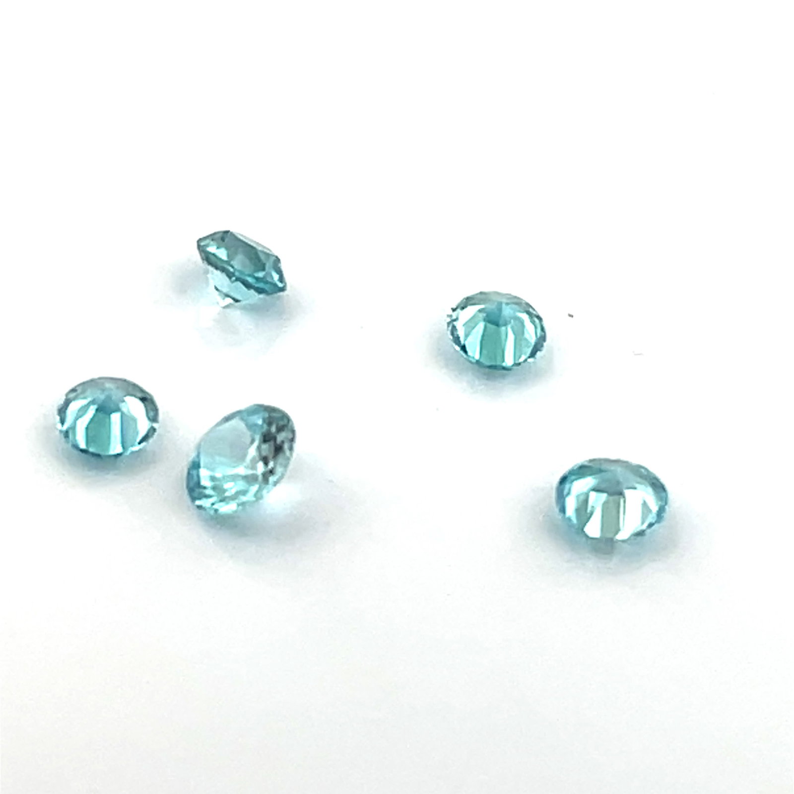 Round Cut Blue Zircon Selection Loose Gemstone  - 1.63 ct (1 of 4)