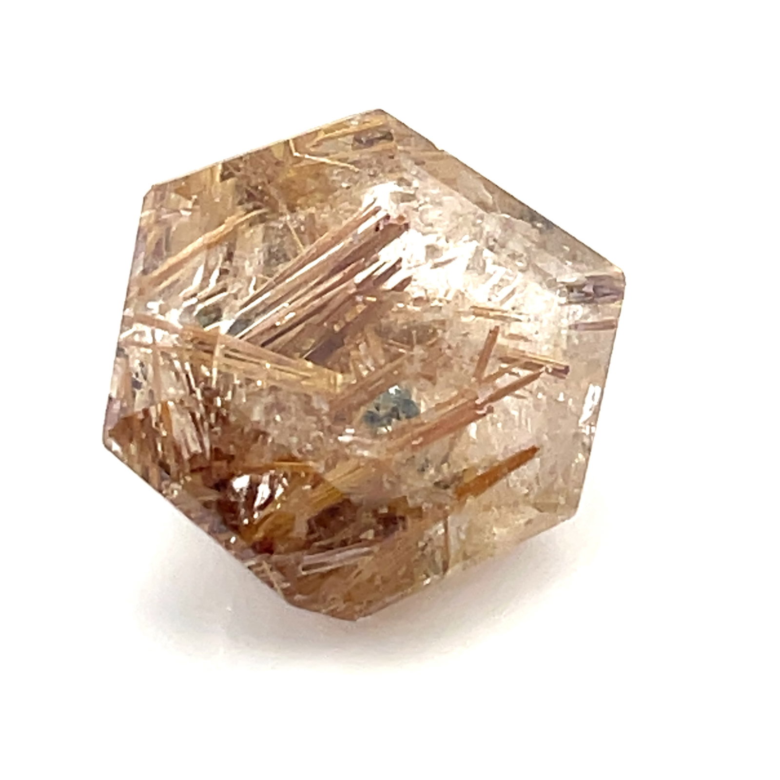 Rutilated Quartz Hexagon Loose Gemstone 23x18.5 - 29.6 ct (1 of 5)