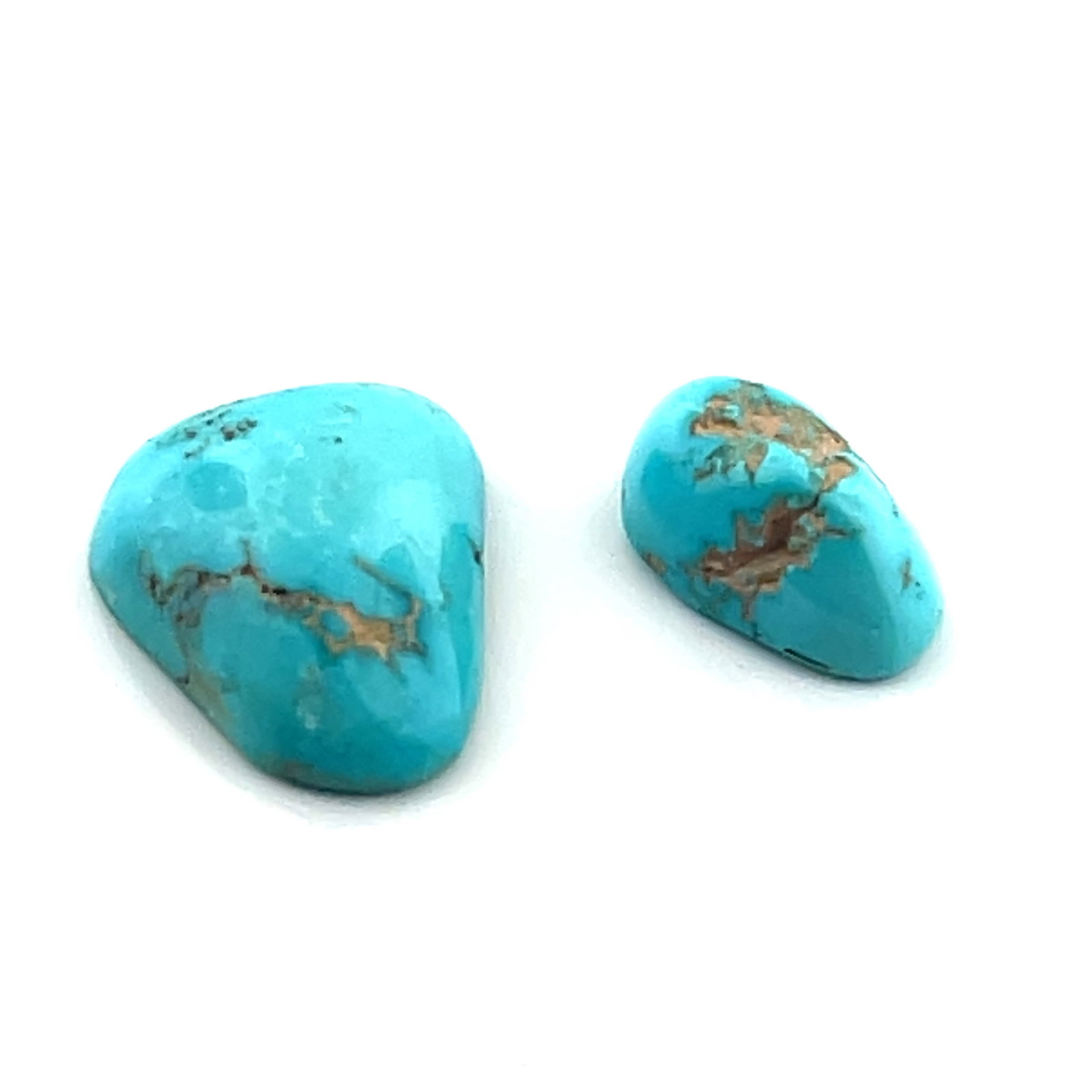 Pair Free Form Turquoise Nuggets Loose Gemstone  - 8.99 ct (1 of 3)