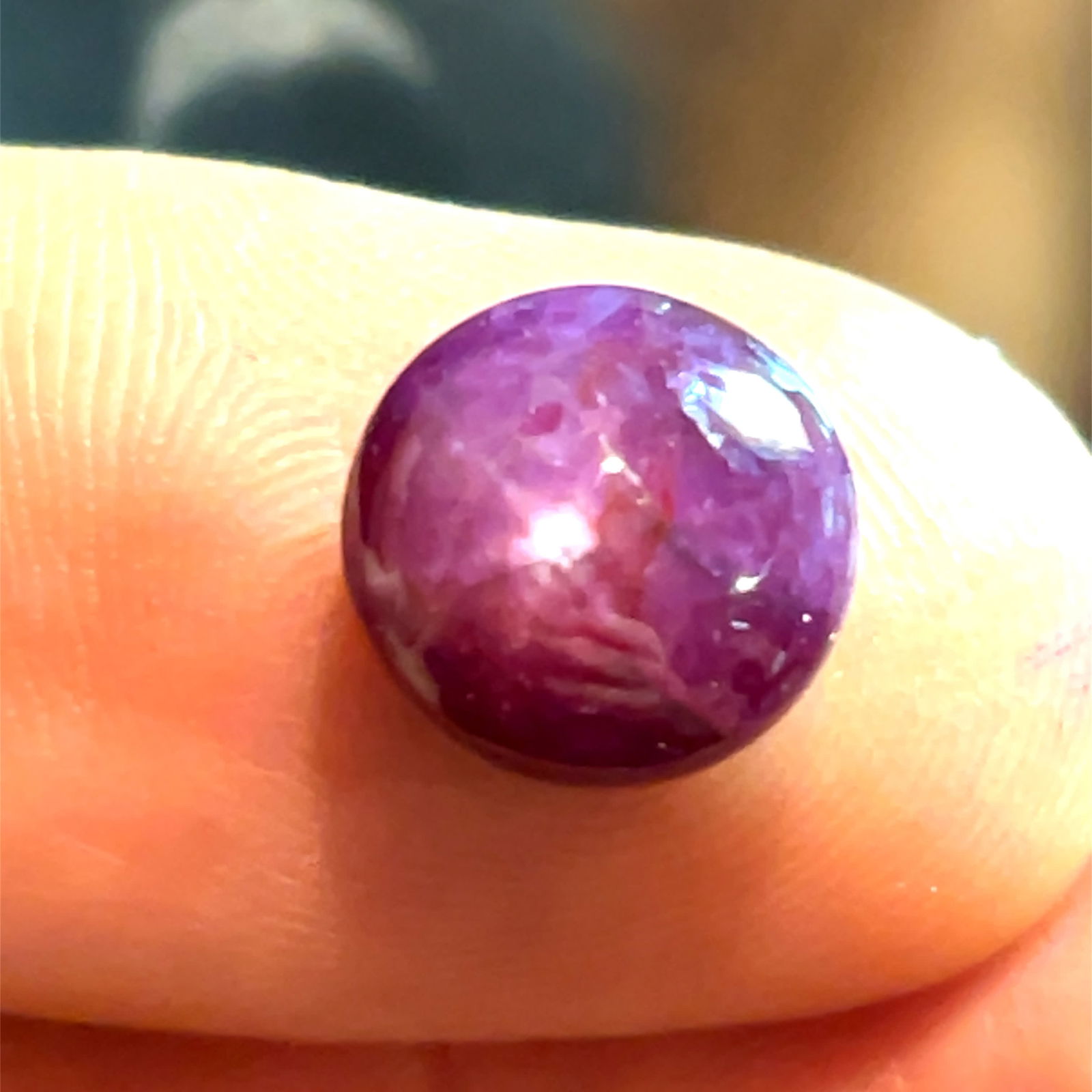 Round Star Ruby Cabochon Loose Gemstone 10.59 - 10.25 ct (1 of 4)