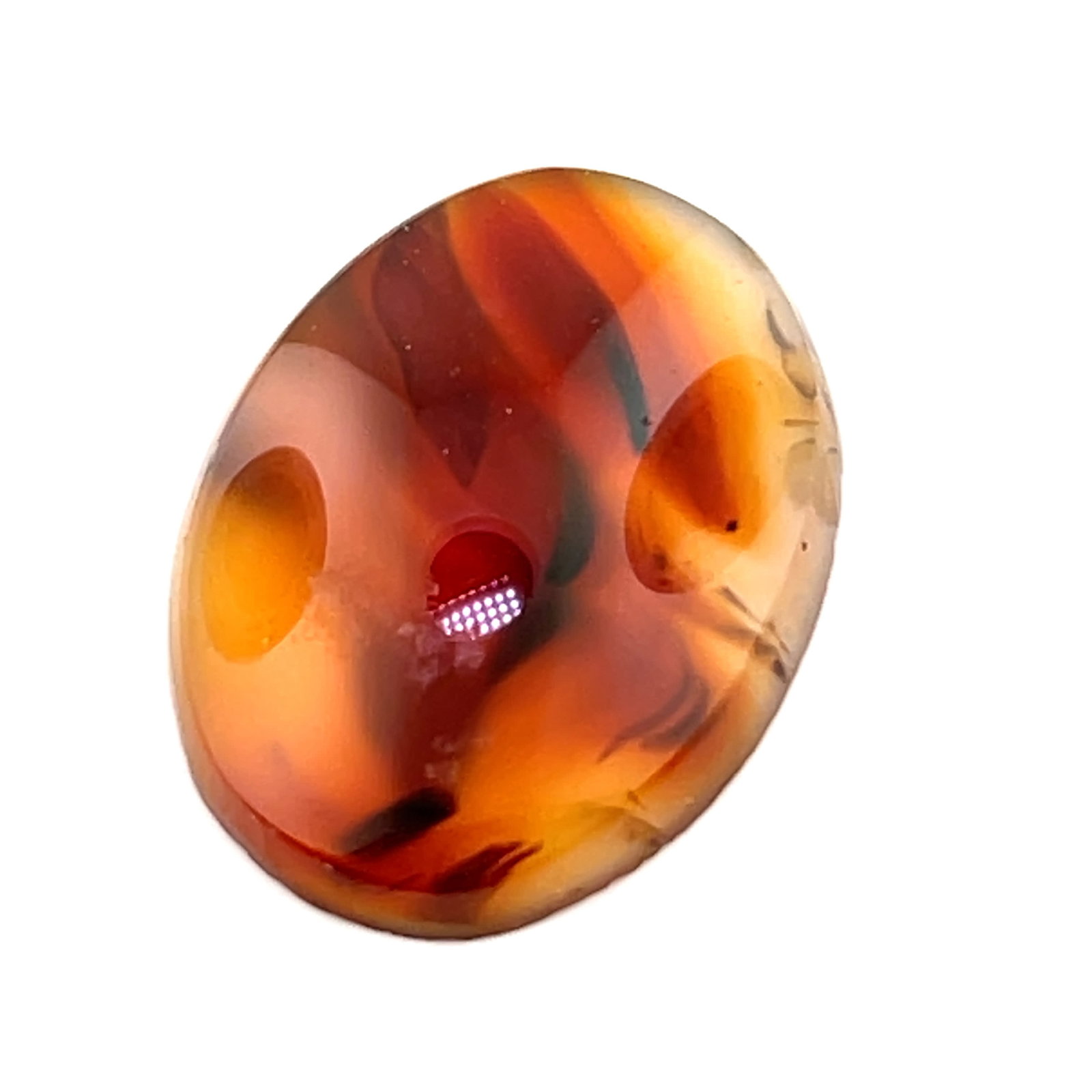 Banded Agate Oval Tablet Loose Gemstone 23.7x18.3 - 13.5 ct (1 of 3)