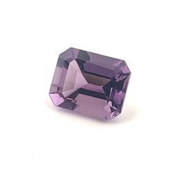 Loose Gemstone Emerald Cut Dark Purple Amethyst - 2.7ct - 9.8x8.2