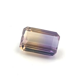 Loose Gemstone Emerald Cut Gradient Ametrine - 4.15ct - 8.5x13.2