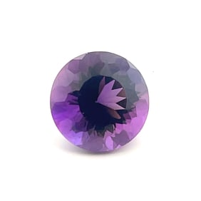 Loose Gemstone Round Cut Purple Amethyst - 7.5ct - 13x13