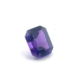 Loose Gemstone Emerald Cut Purple Amethyst - 3.14ct - 10x8.1