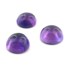 Loose Gemstones Trio of Cabochon Cut Purple Amethyst - 10.8ct - x
